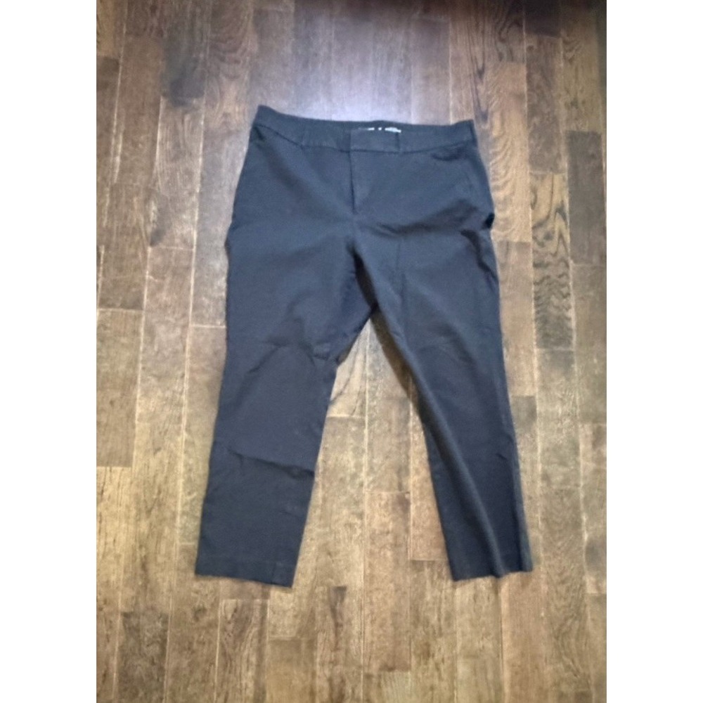 Old Navy Pixie Ankle Pants Womens Size 16 Dark Gray High Rise Stretch Chino